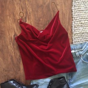 Vintage Pia Sleeveless Halter Neck Top with Chain Straps